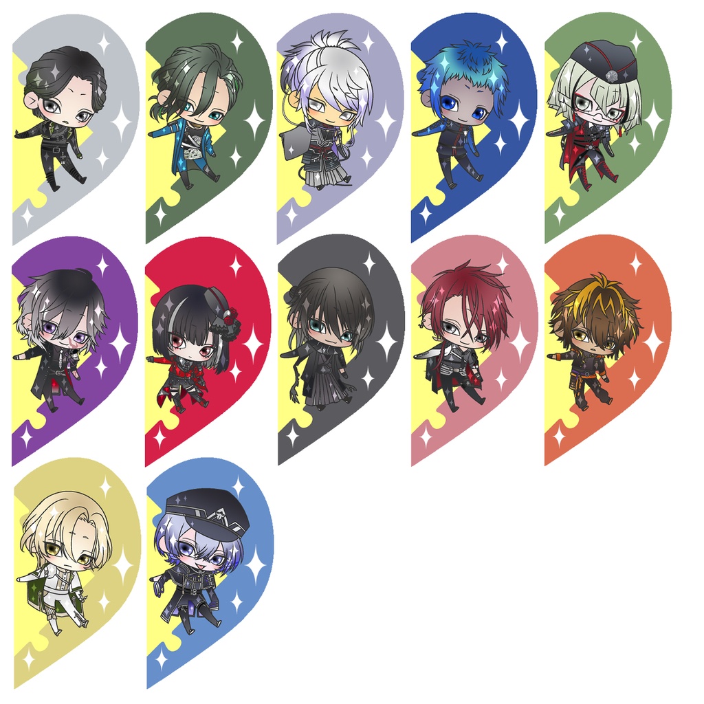 【87振り】パズルるリボンハートアクキー※文字無し2振りも可※送料込1310円のアクキーです✨追加リク可