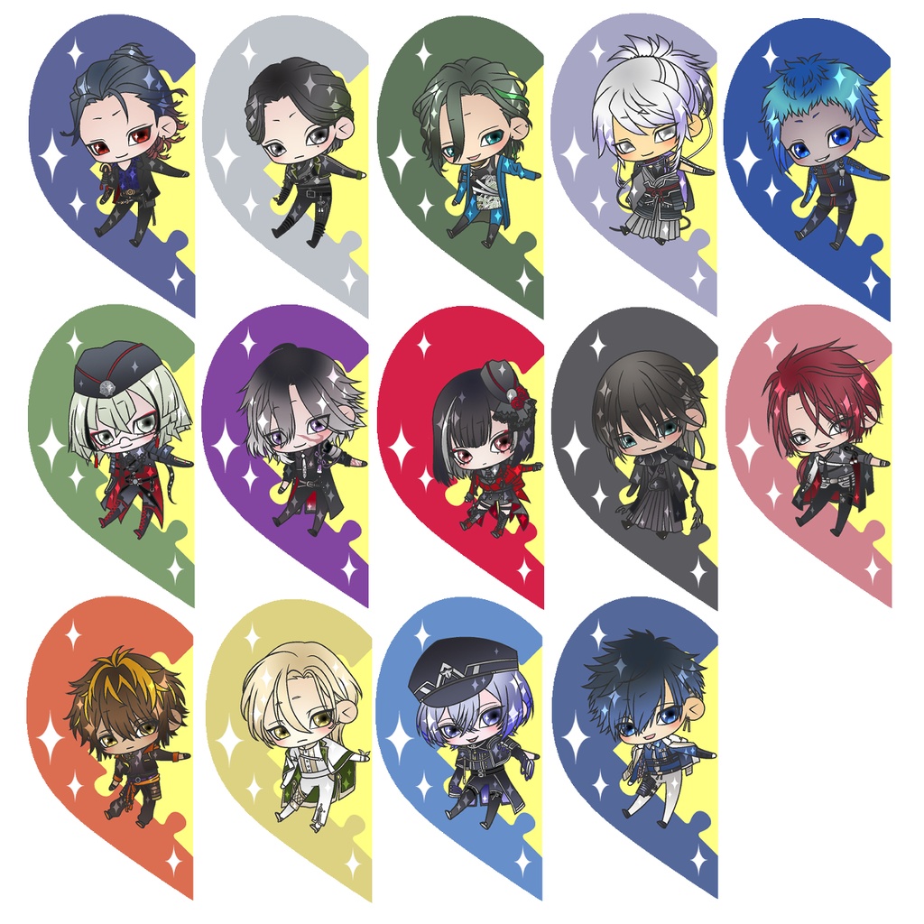 【89振り】パズルるリボンハートアクキー※文字無し2振りも可※送料込1310円のアクキーです✨追加リク可