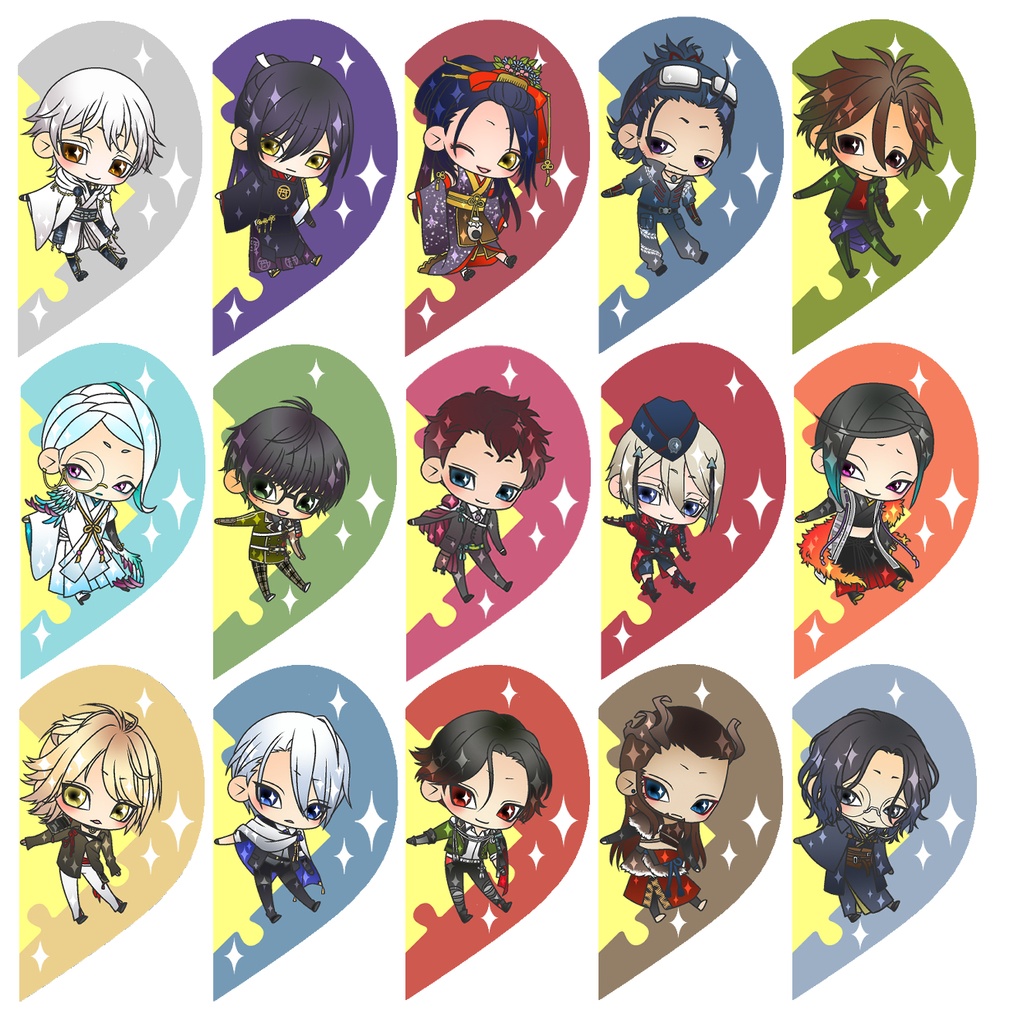 【87振り】パズルるリボンハートアクキー※文字無し2振りも可※送料込1310円のアクキーです✨追加リク可