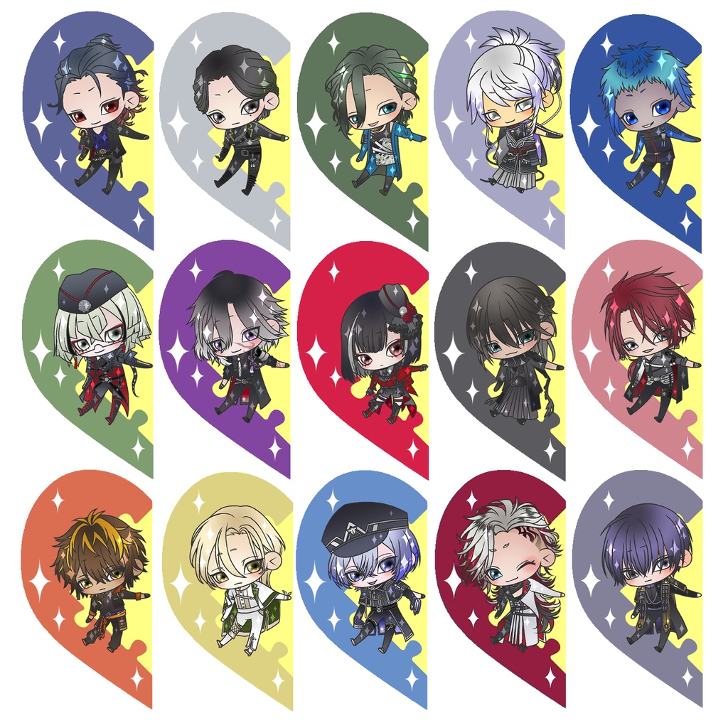 【91振り】パズルるリボンハートアクキー※文字無し2振りも可※送料込1310円のアクキーです✨追加リク可