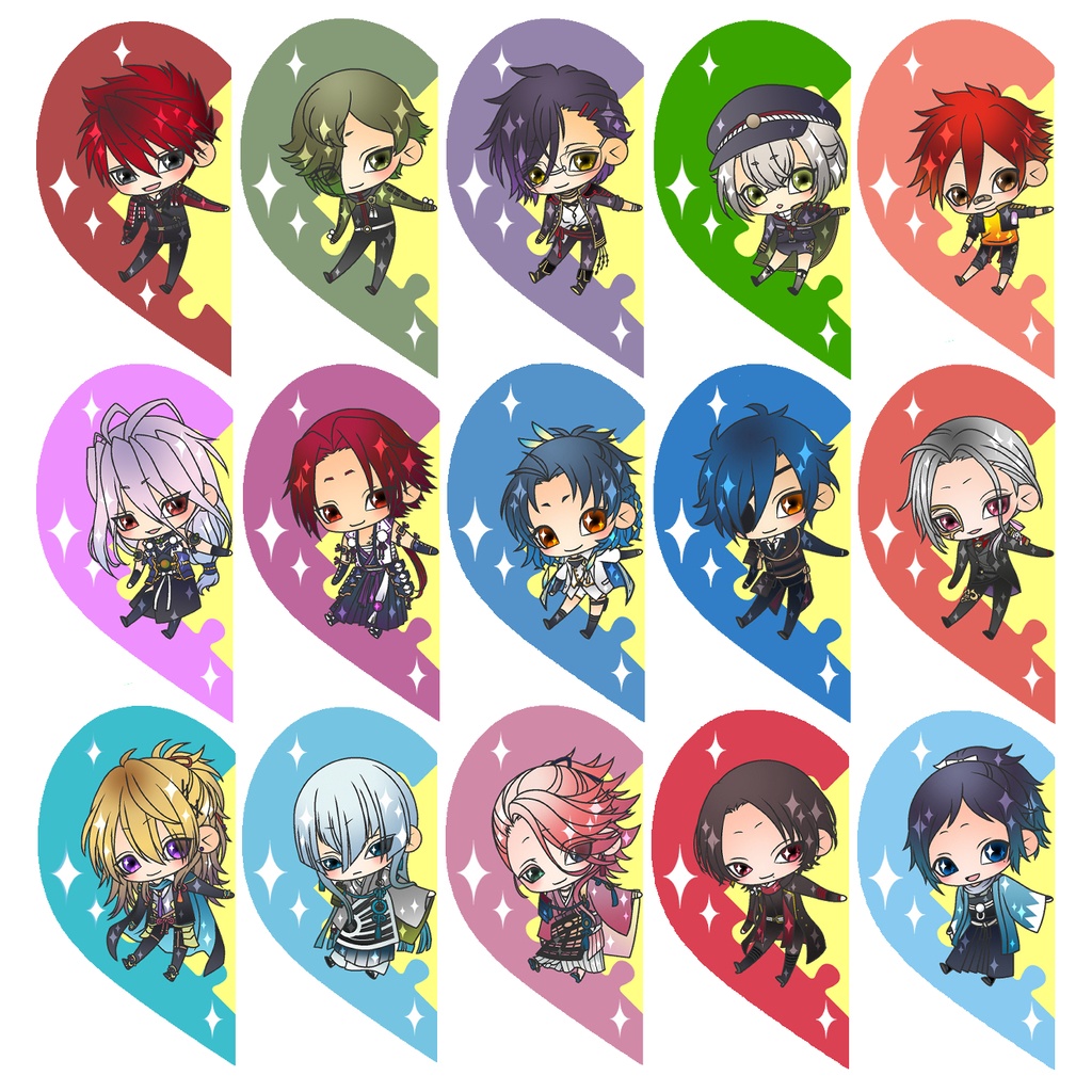 【89振り】パズルるリボンハートアクキー※文字無し2振りも可※送料込1310円のアクキーです✨追加リク可