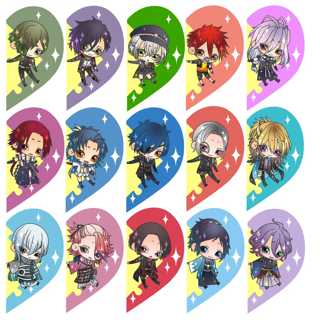 【87振り】パズルるリボンハートアクキー※文字無し2振りも可※送料込1310円のアクキーです✨追加リク可