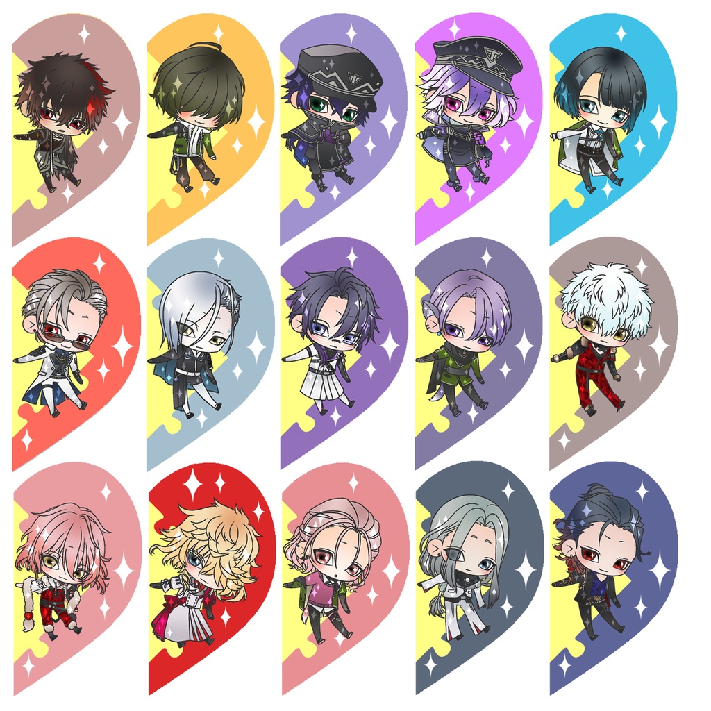 【87振り】パズルるリボンハートアクキー※文字無し2振りも可※送料込1310円のアクキーです✨追加リク可