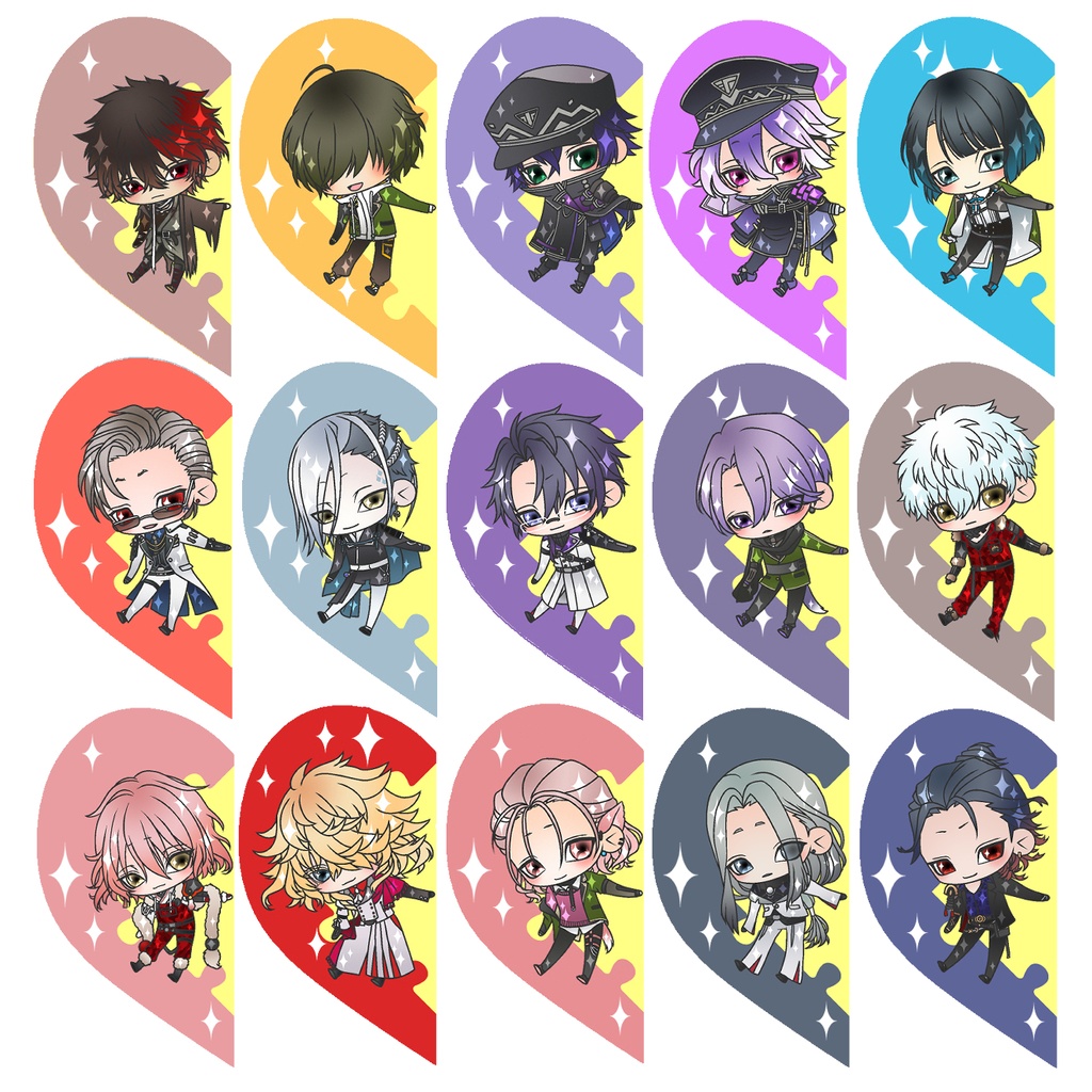 【87振り】パズルるリボンハートアクキー※文字無し2振りも可※送料込1310円のアクキーです✨追加リク可