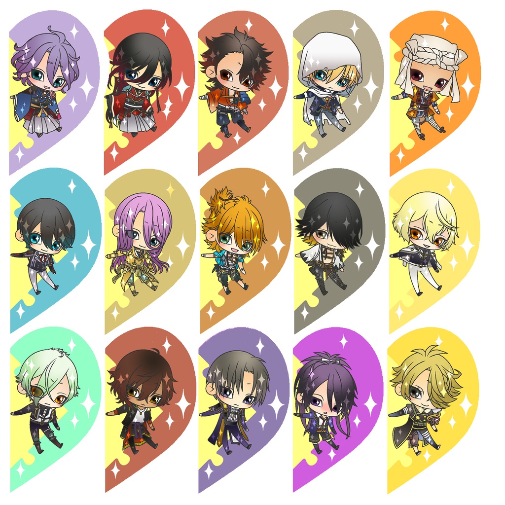 【89振り】パズルるリボンハートアクキー※文字無し2振りも可※送料込1310円のアクキーです✨追加リク可