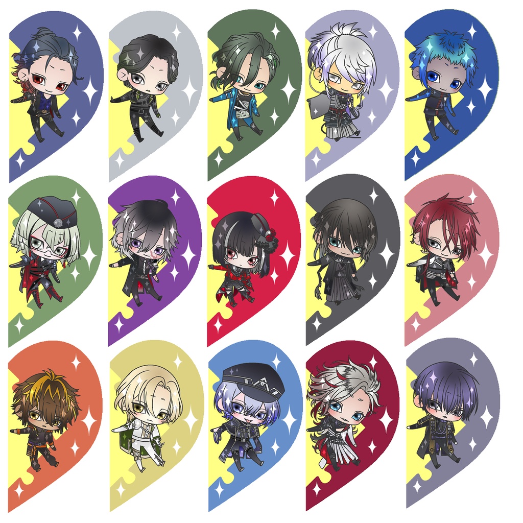 【91振り】パズルるリボンハートアクキー※文字無し2振りも可※送料込1310円のアクキーです✨追加リク可