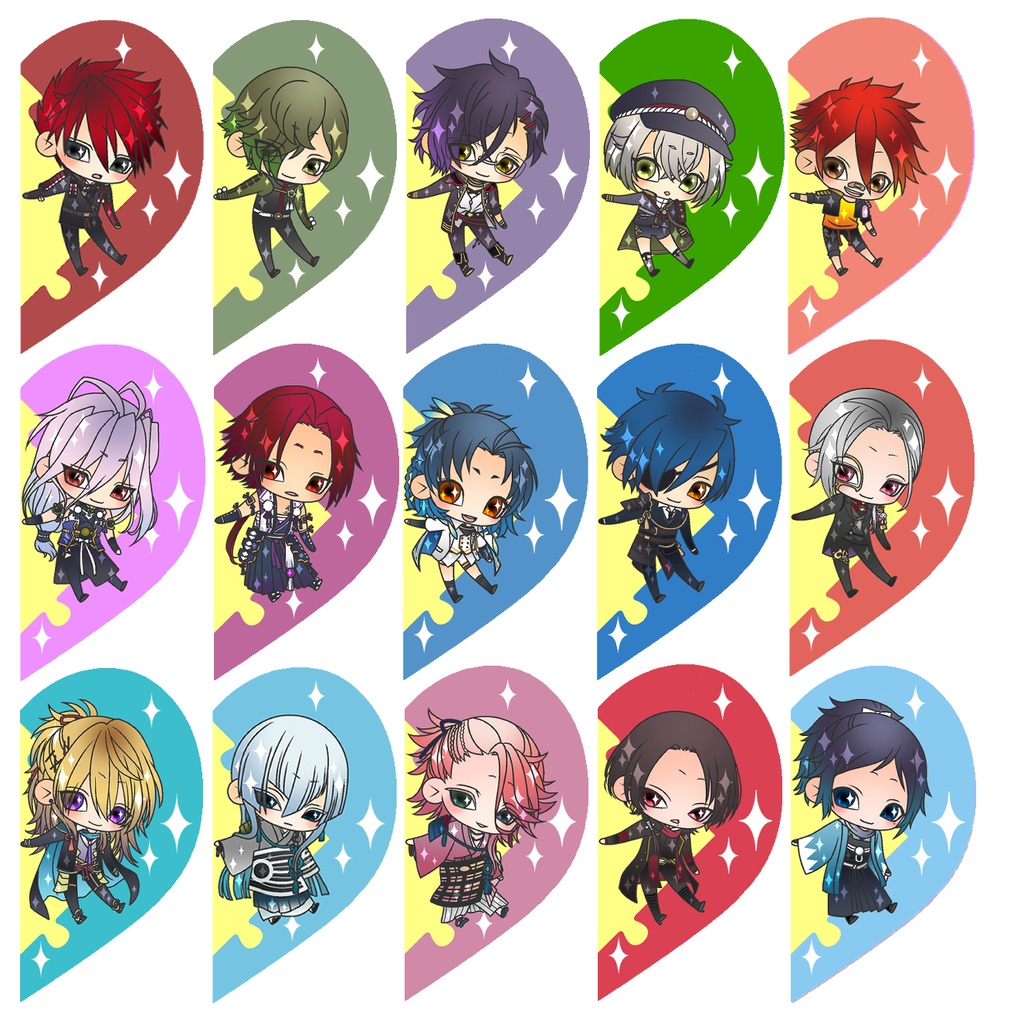 【89振り】パズルるリボンハートアクキー※文字無し2振りも可※送料込1310円のアクキーです✨追加リク可