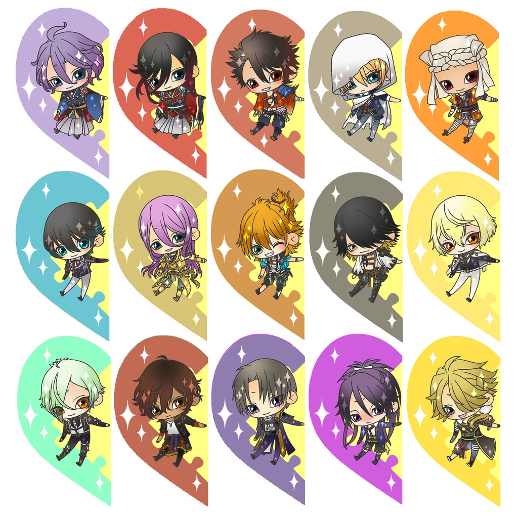 【89振り】パズルるリボンハートアクキー※文字無し2振りも可※送料込1310円のアクキーです✨追加リク可