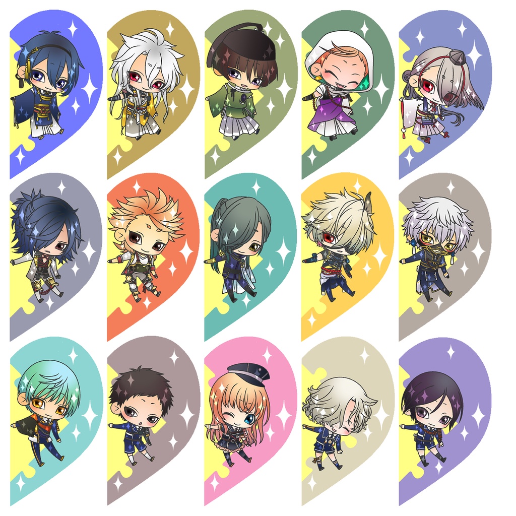 【89振り】パズルるリボンハートアクキー※文字無し2振りも可※送料込1310円のアクキーです✨追加リク可