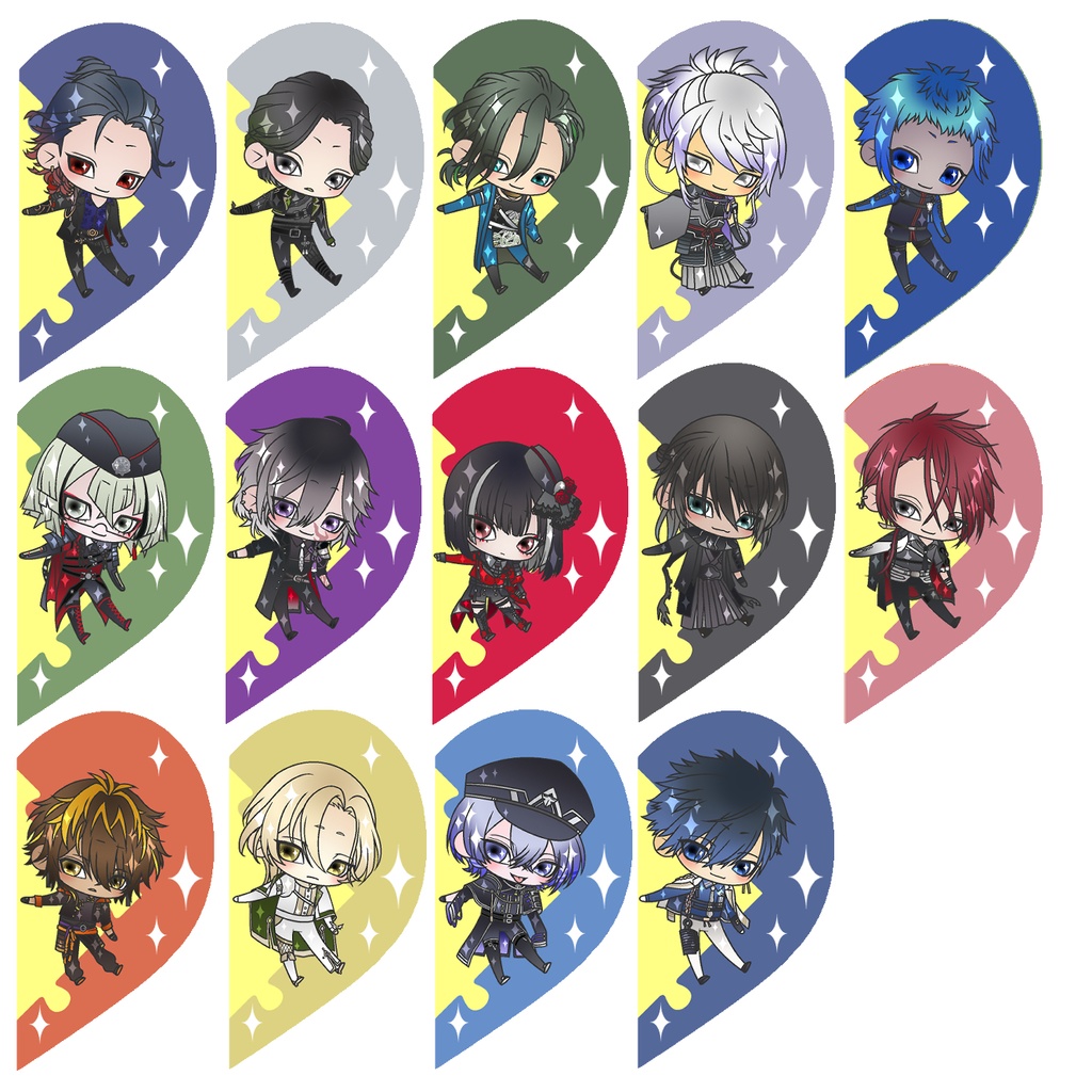 【89振り】パズルるリボンハートアクキー※文字無し2振りも可※送料込1310円のアクキーです✨追加リク可