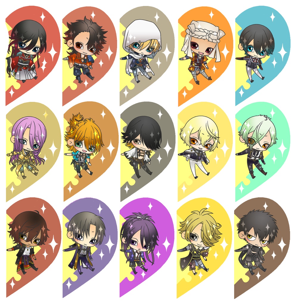 【87振り】パズルるリボンハートアクキー※文字無し2振りも可※送料込1310円のアクキーです✨追加リク可