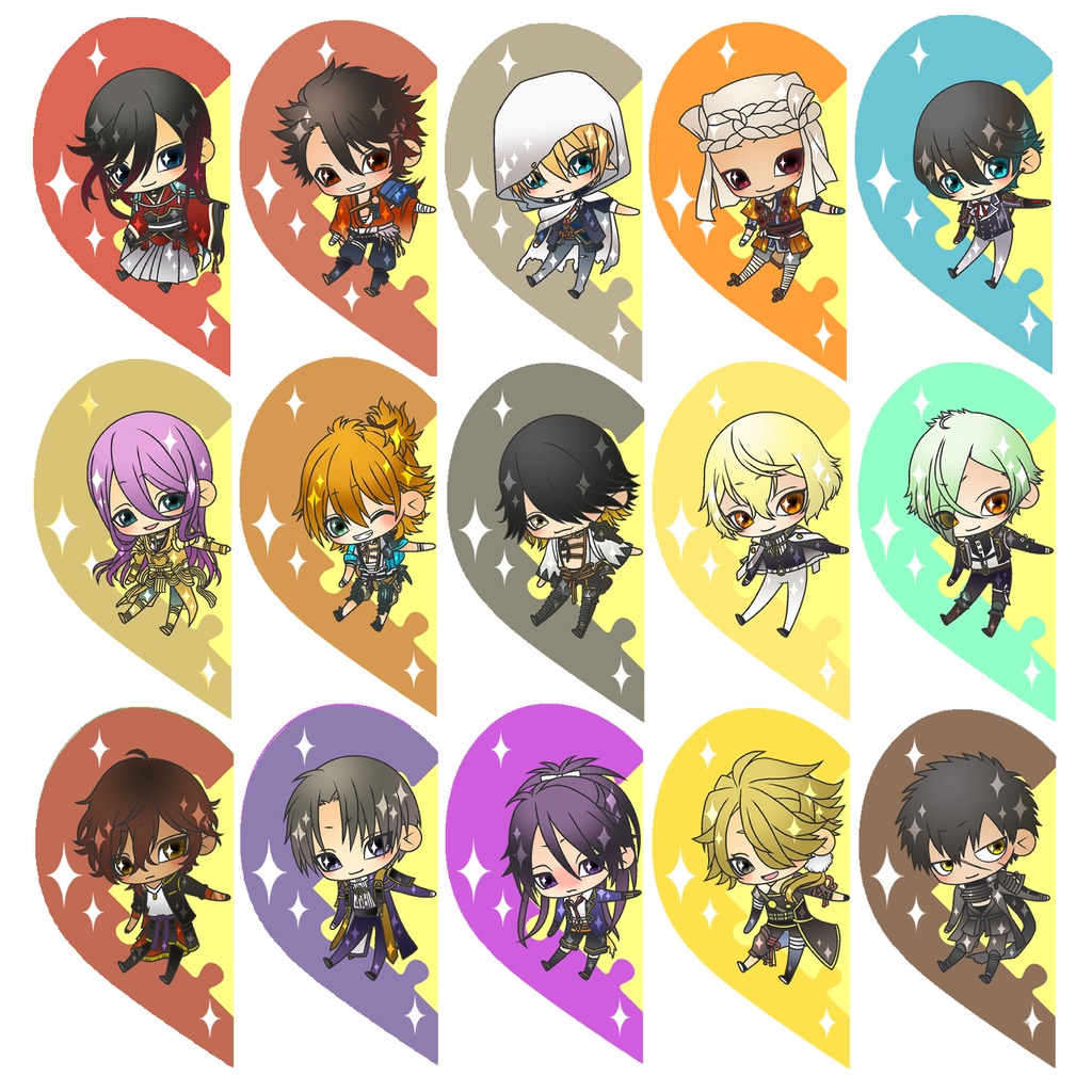 【87振り】パズルるリボンハートアクキー※文字無し2振りも可※送料込1310円のアクキーです✨追加リク可