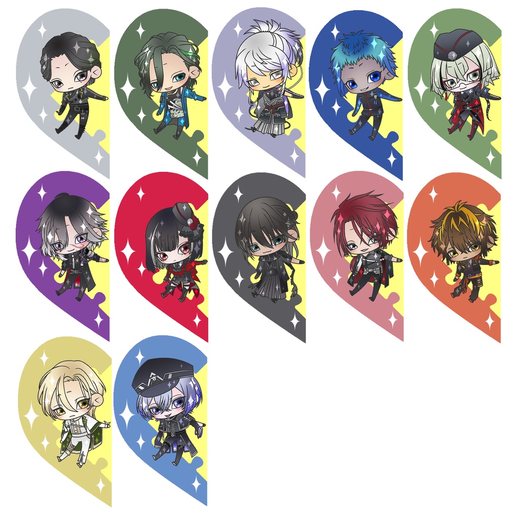 【87振り】パズルるリボンハートアクキー※文字無し2振りも可※送料込1310円のアクキーです✨追加リク可