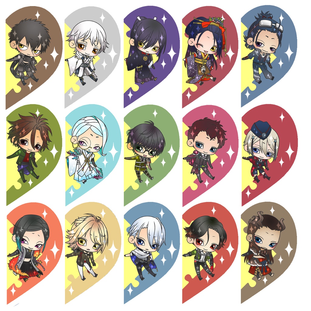 【89振り】パズルるリボンハートアクキー※文字無し2振りも可※送料込1310円のアクキーです✨追加リク可