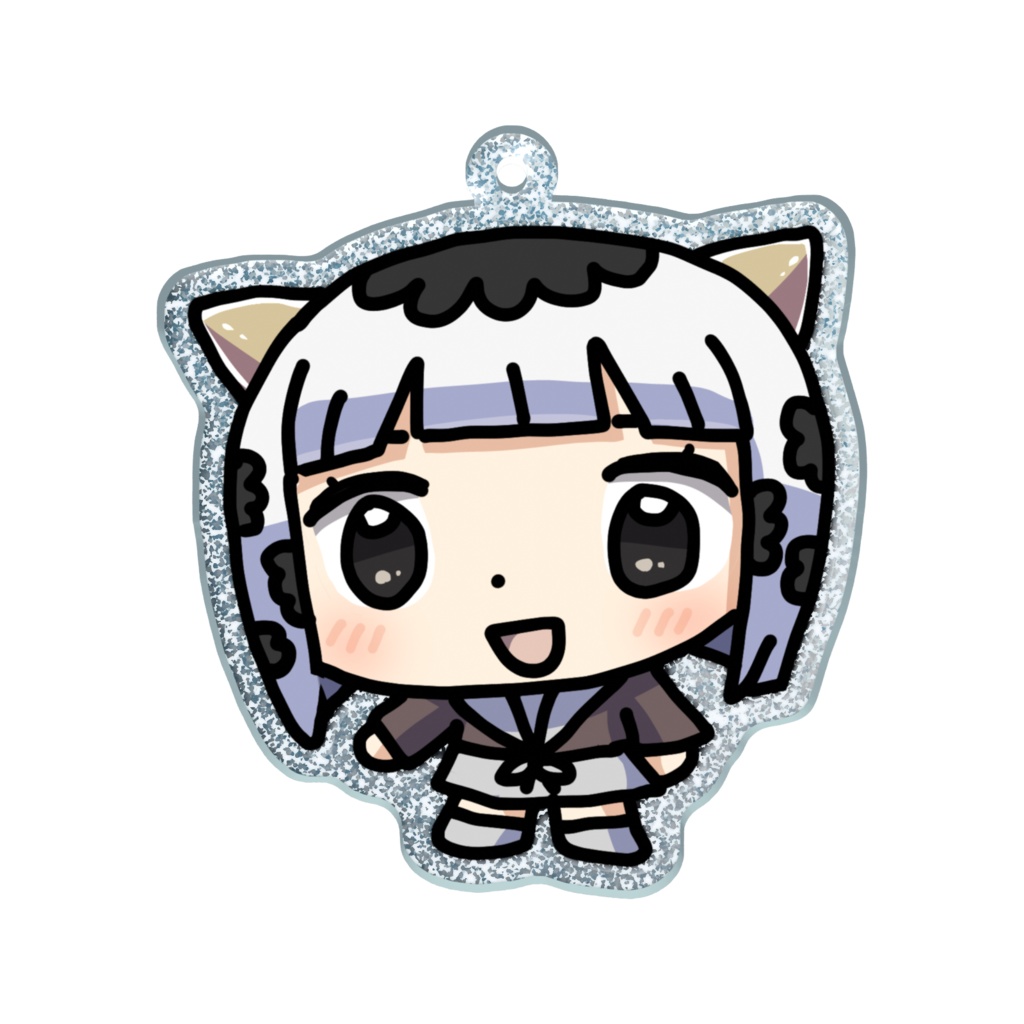牛宮倫子ラメアクリルキーホルダー