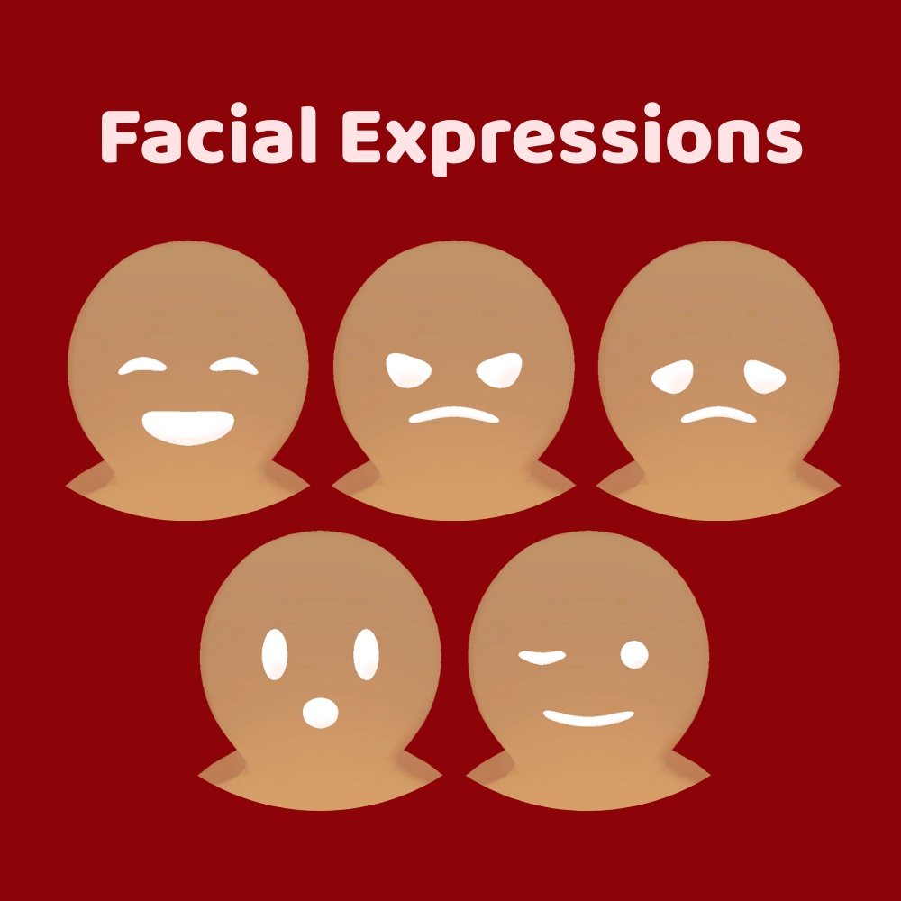 【VRChat想定3Dアバター】ジンジャーブレッドマン