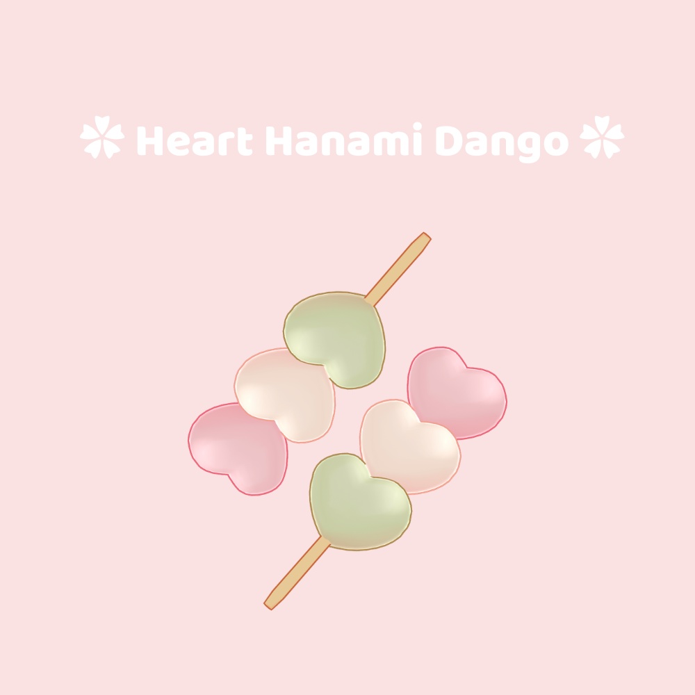 ❀FREE❀　Heart Hanami Dango