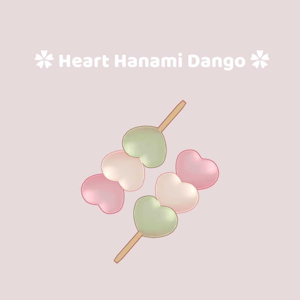 ❀FREE❀　Heart Hanami Dango