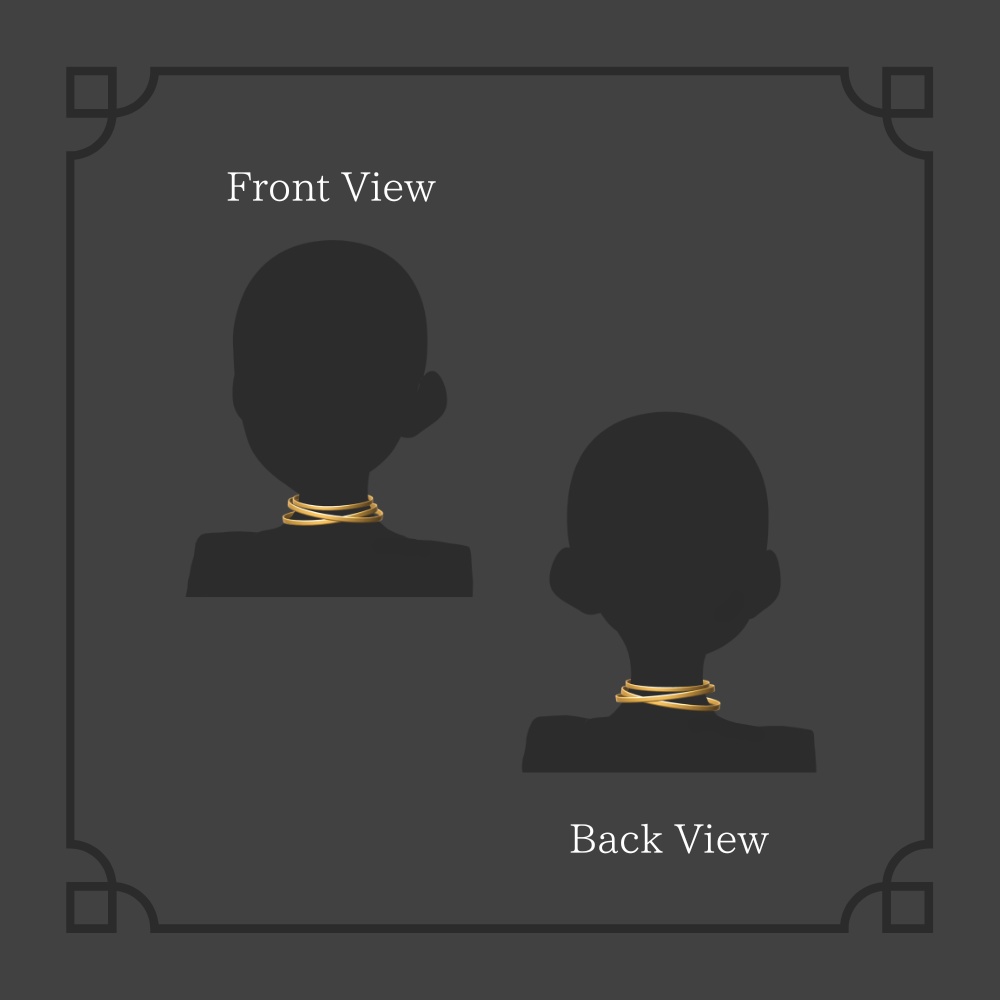 ✦ Triple Metal Choker ✦