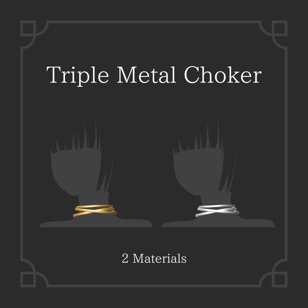 ✦ Triple Metal Choker ✦