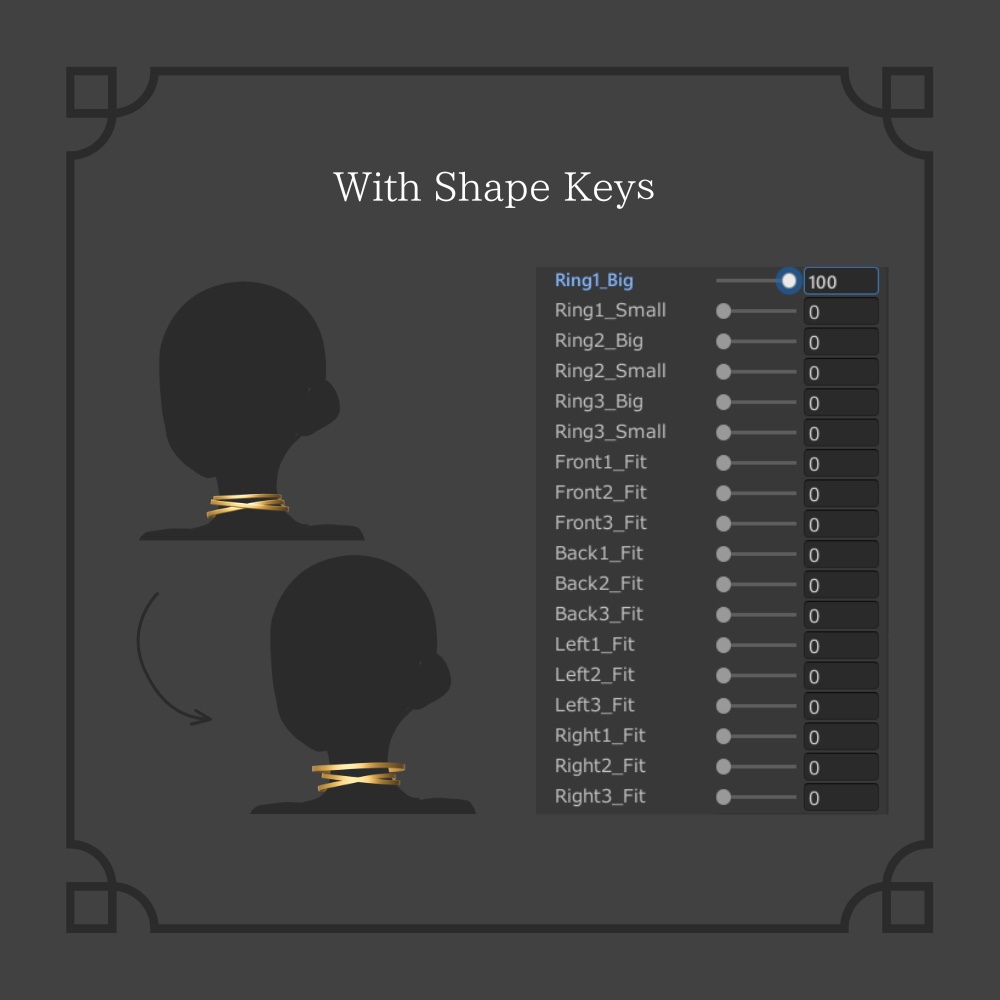 ✦ Triple Metal Choker ✦