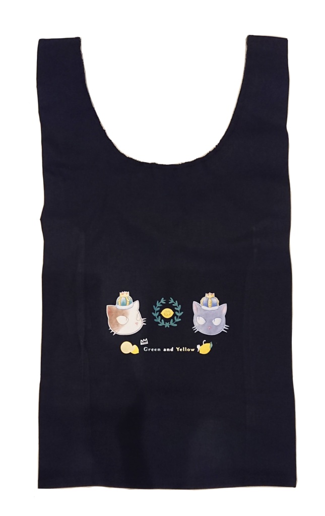 ハヤリュウ概念 猫 マルシェトートバッグ (エコバッグ)