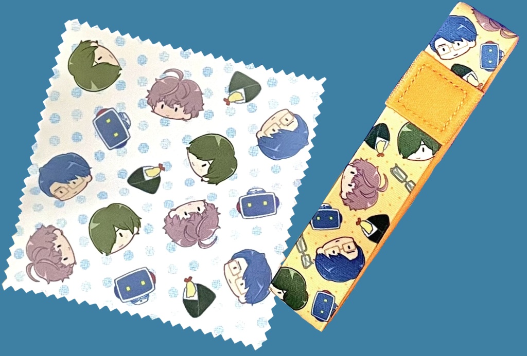 お弁当・手帳バンド ＆ メガネ拭きセット