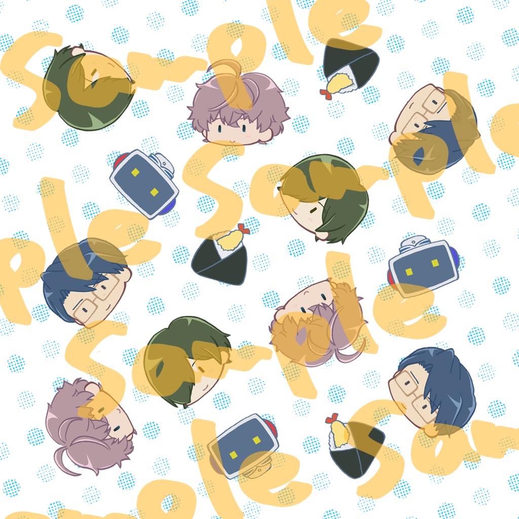 お弁当・手帳バンド & メガネ拭きセット