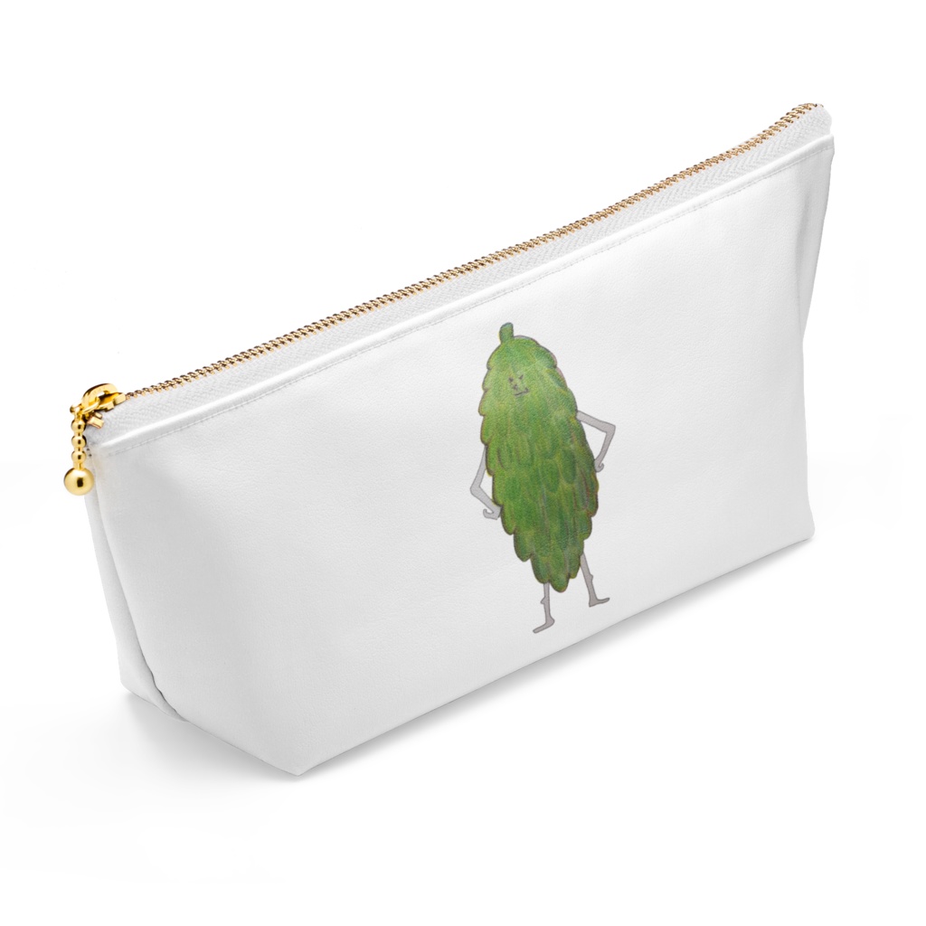 オクラとゴーヤのポーチ