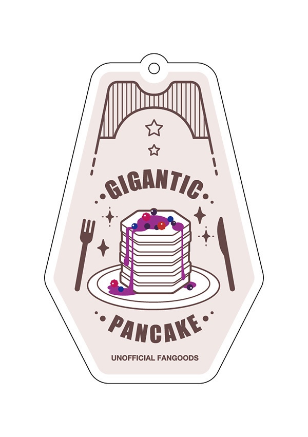 ギガンティックパンケーキアクキー（クリーム）