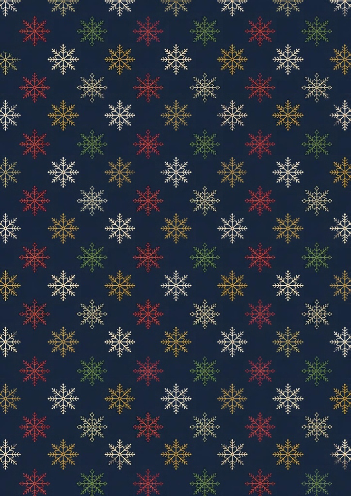 クリスマス デジタルペーパー 6枚セット|雪の結晶・チェック・冬柄