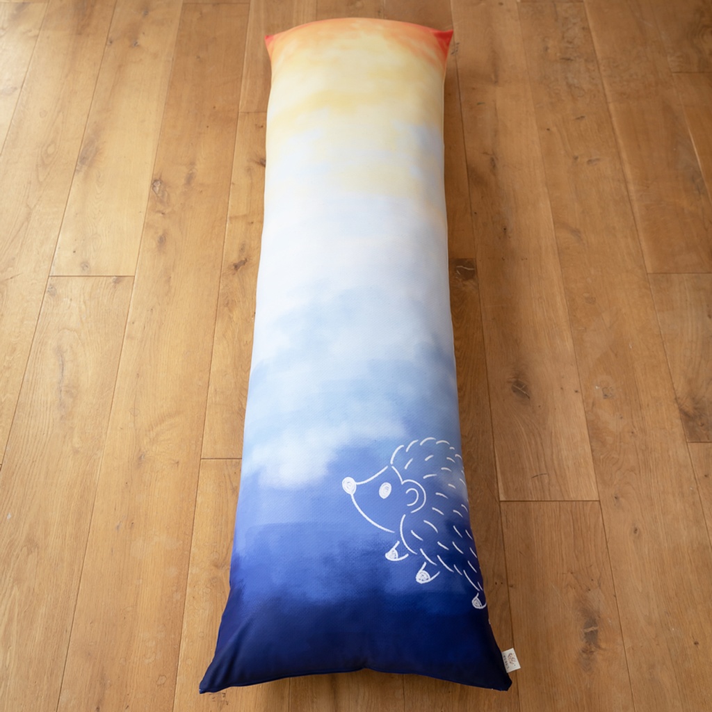 □送料無料□抱き枕カバー (しろもうふくんと夕焼け 桜餅ver.)