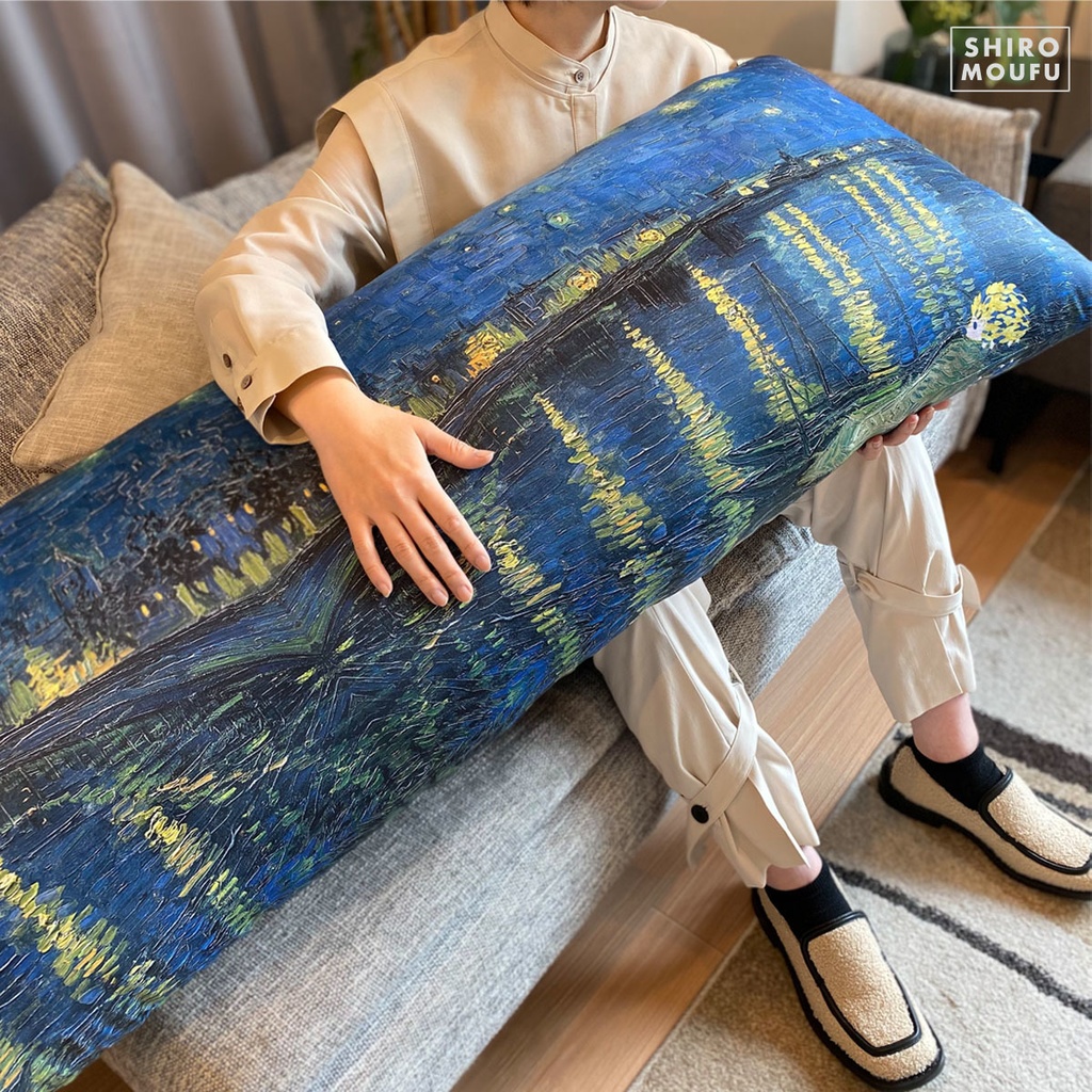 □送料無料□抱き枕カバー (しろもうふくんとローヌ川の星月夜 桜餅ver.)