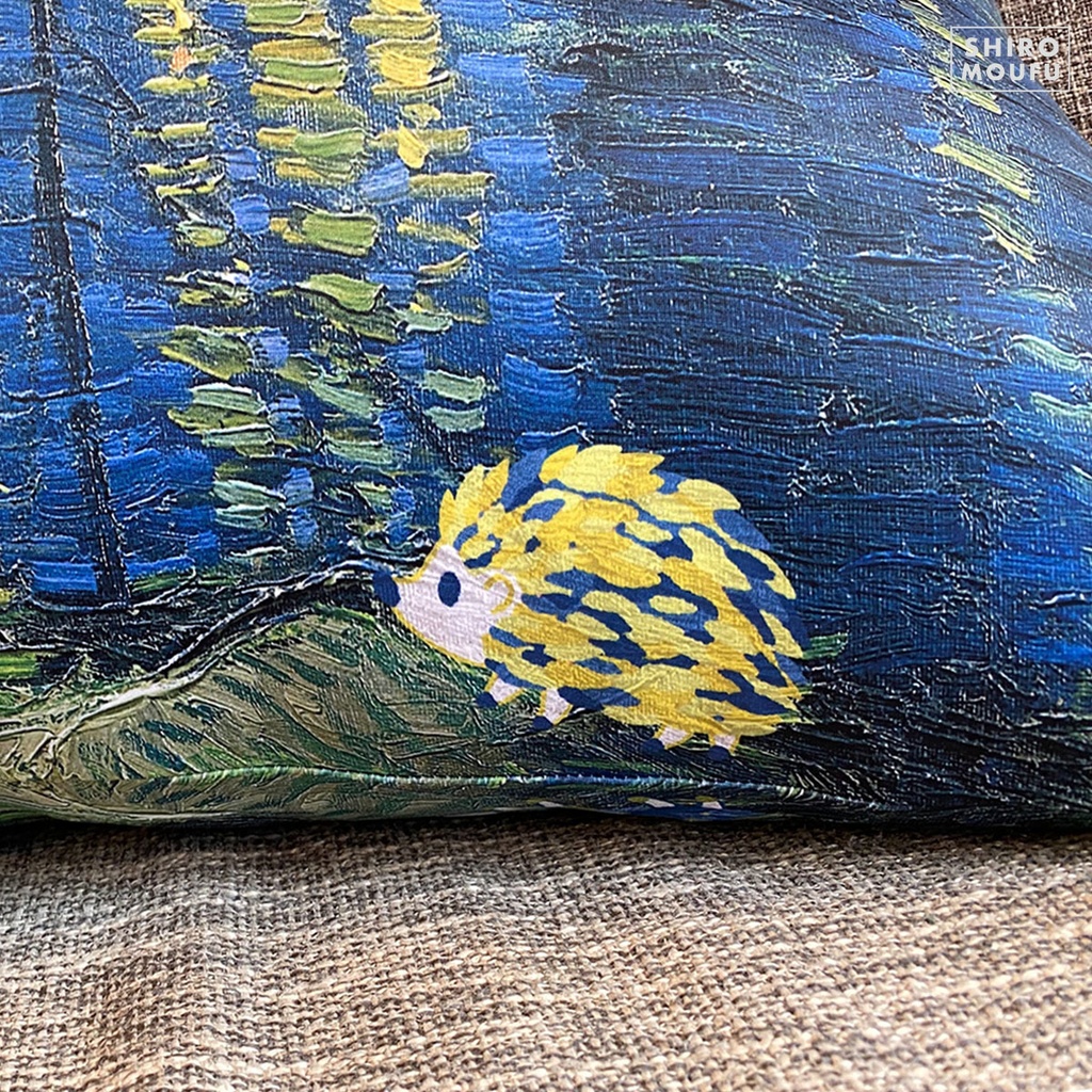 □送料無料□抱き枕カバー (しろもうふくんとローヌ川の星月夜 桜餅ver.)