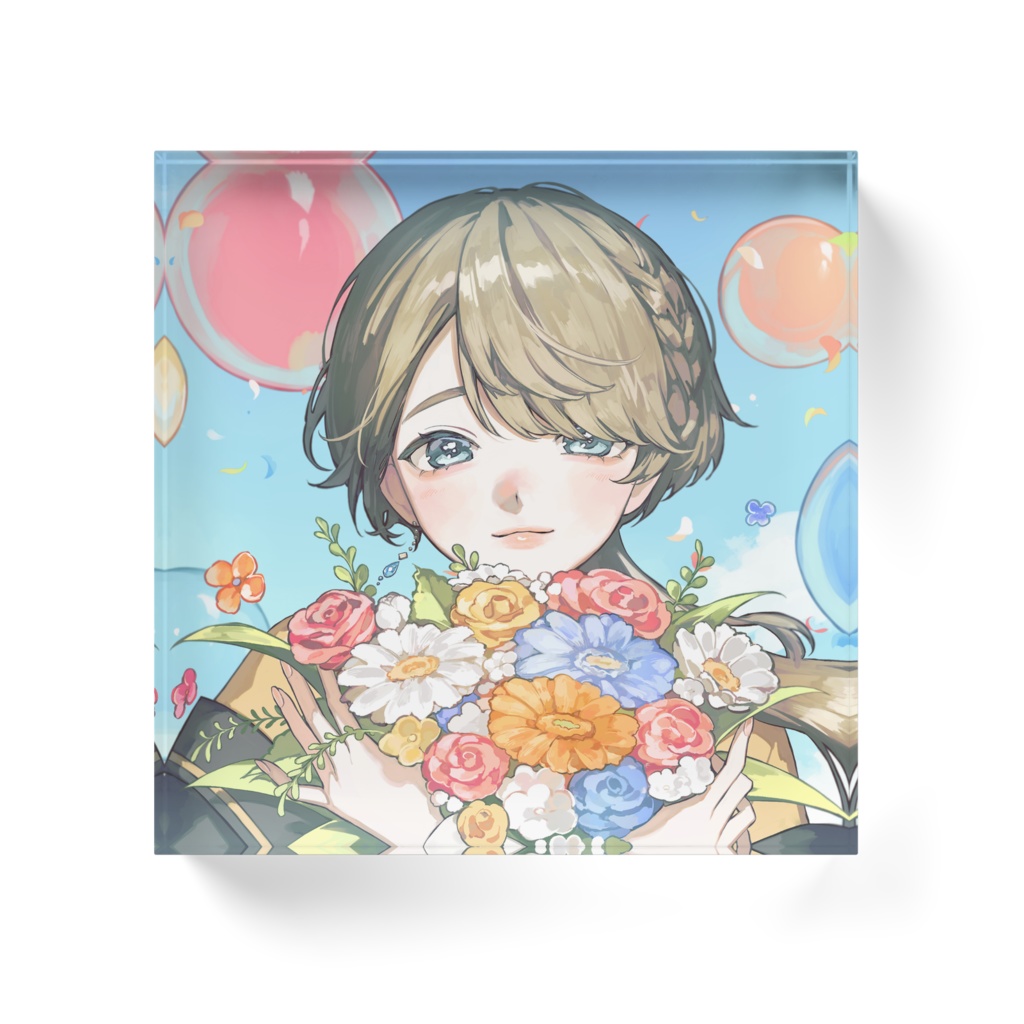 『花にこめて』 - アクリルブロック【誕生日記念2025】