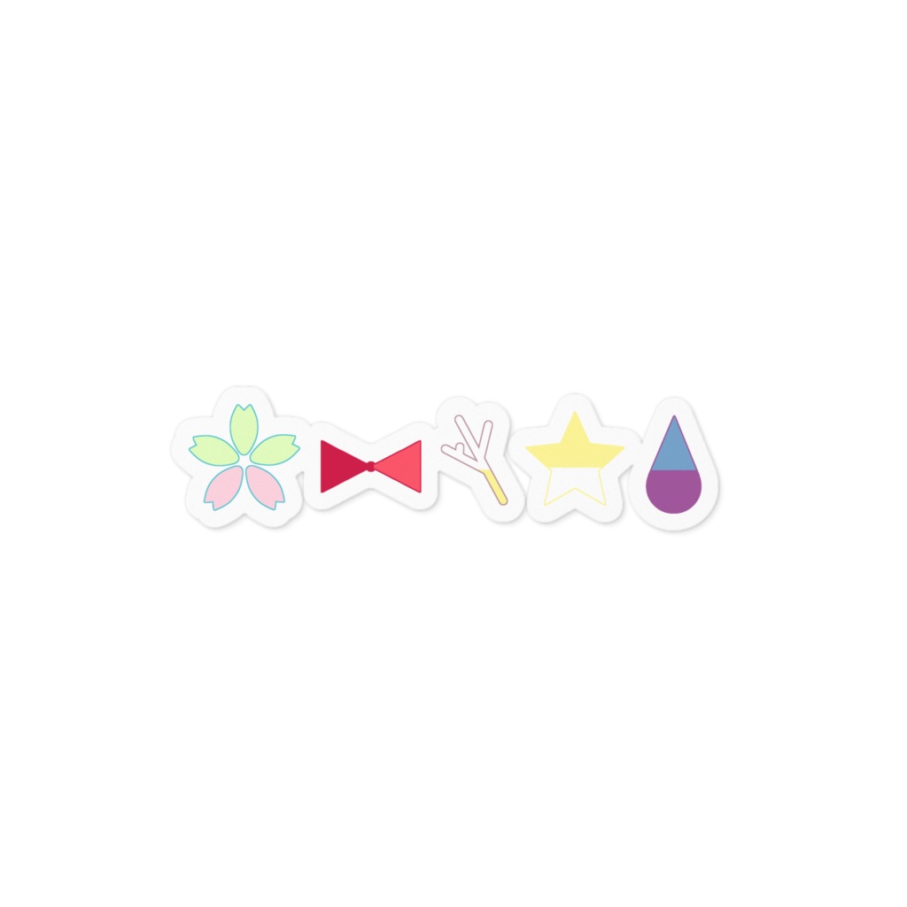 ロゴステッカー/Q×Qキャラステッカー