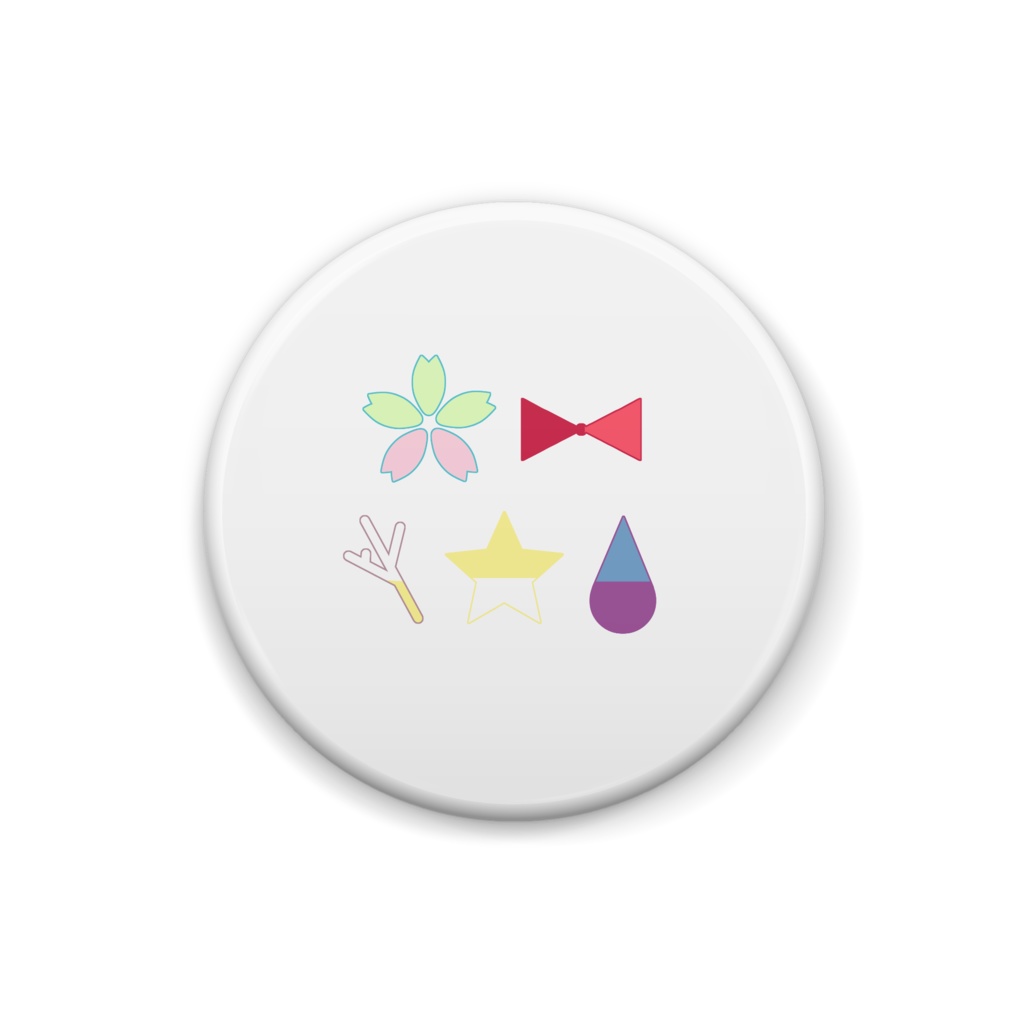 Q×Q&Dメ缶バッジ/ロゴ缶バッジ(ミニミニサイズ)