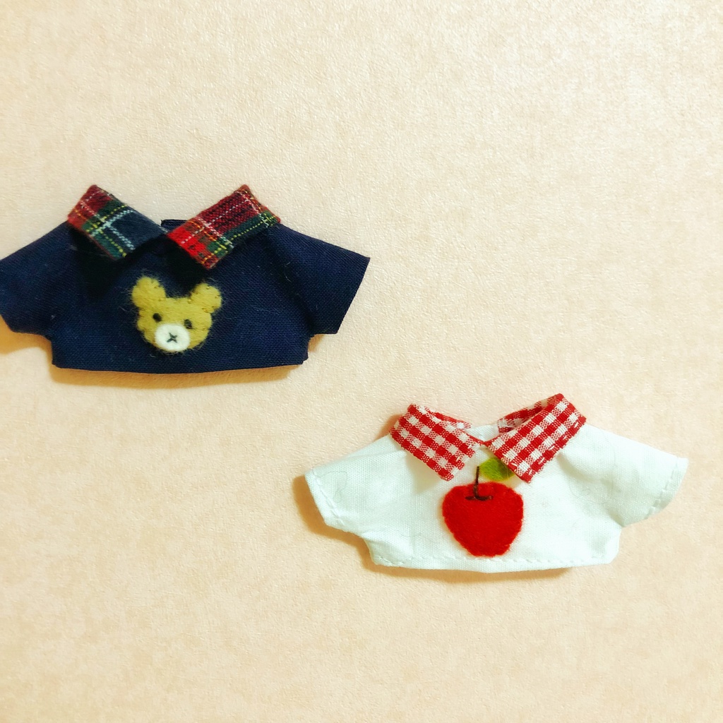 ぬいちゃん用襟付きシャツ Hinaricca Booth