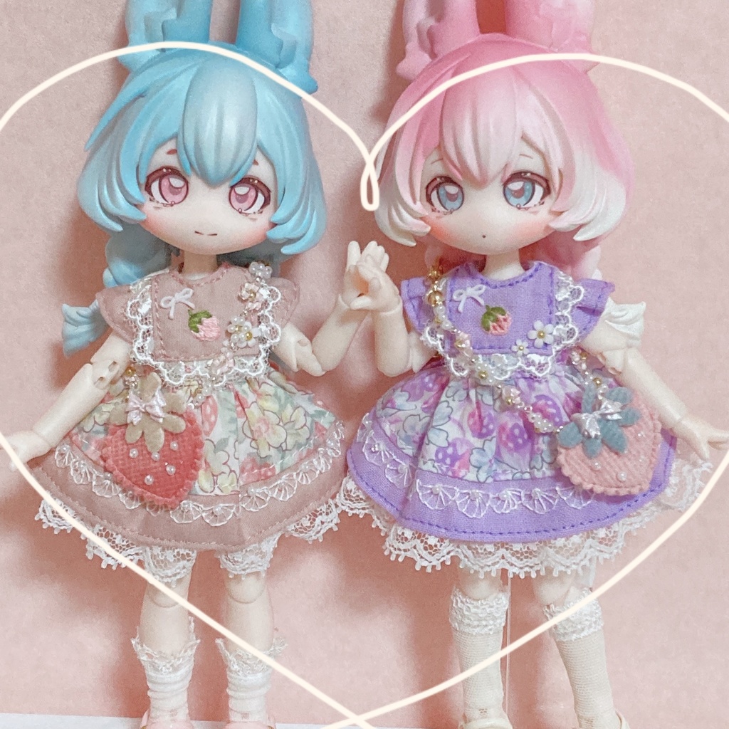 いちご刺繍ワンピース