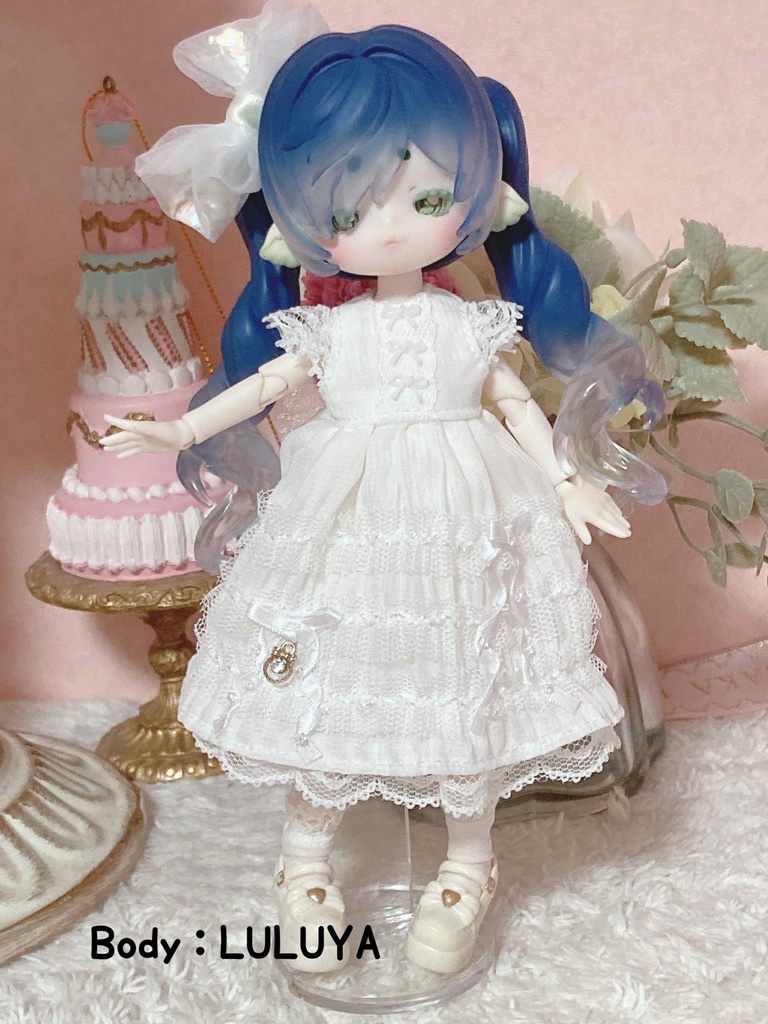 シフォンフリルワンピース(月飛びサイズ)