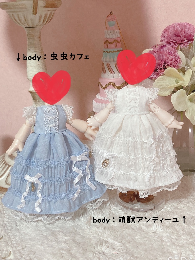 シフォンフリルワンピース(月飛びサイズ)