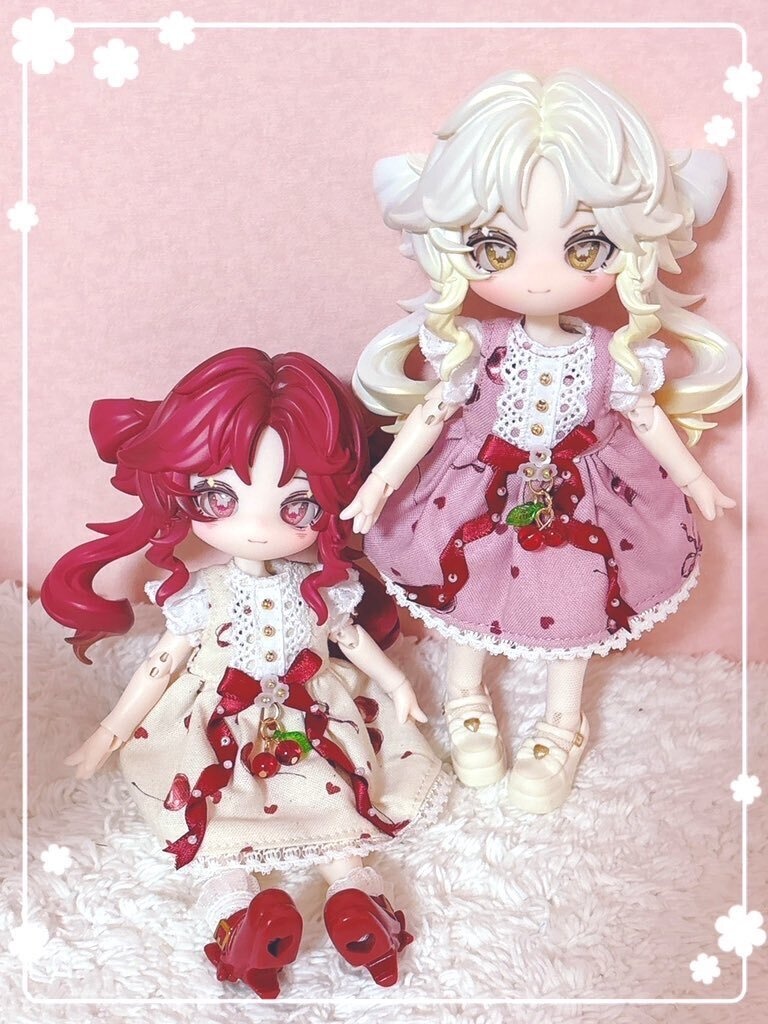 さくらんぼワンピース(ブラインドドールサイズ)