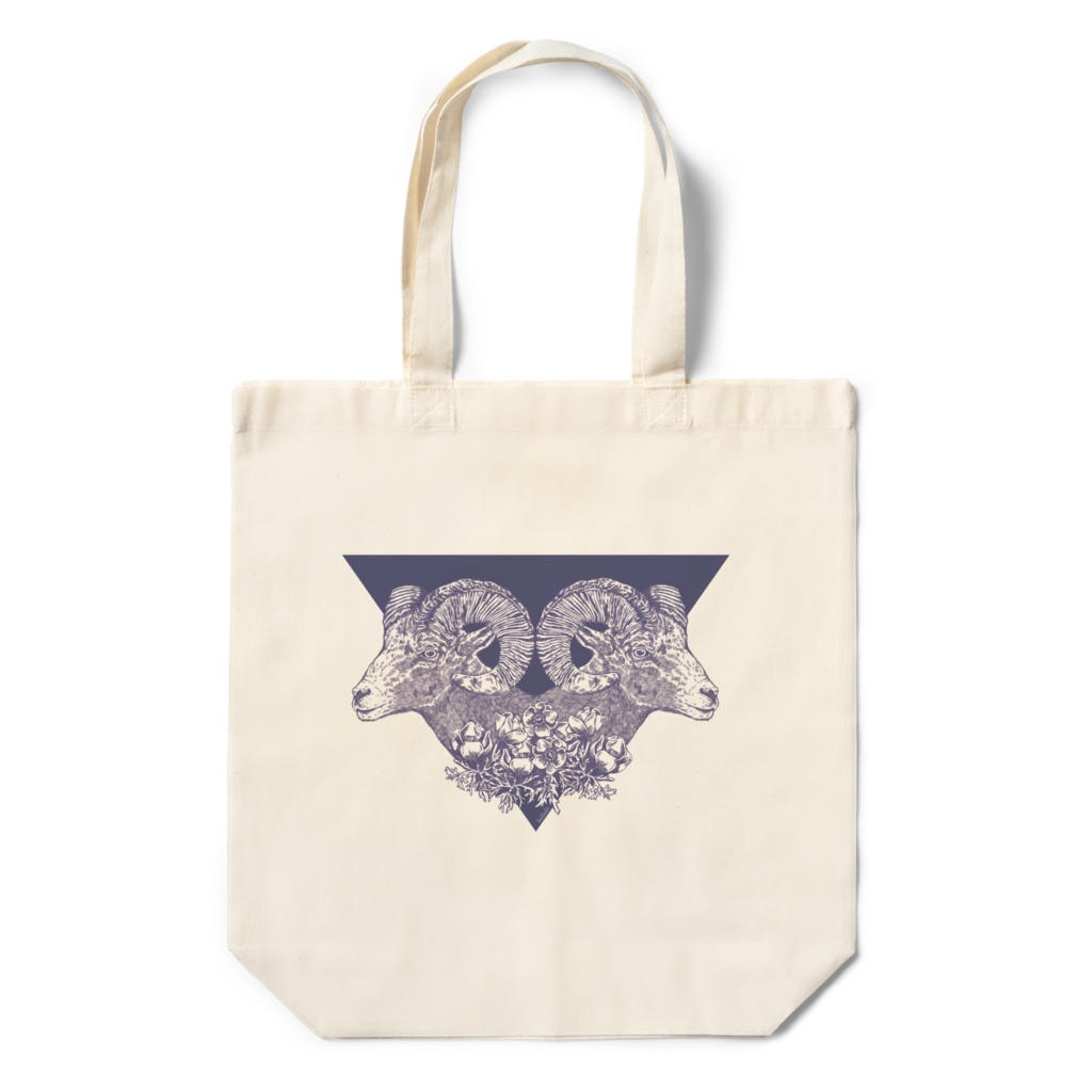 角とアネモネエコバッグ