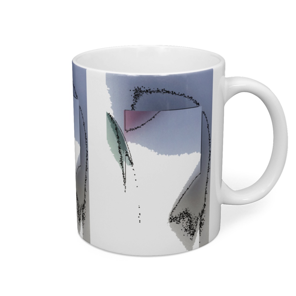 雨に煙る紅葉 10　※左・三連・背景白