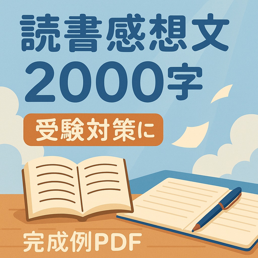 長文読書感想文2000字版｜中高生・大学受験対策に