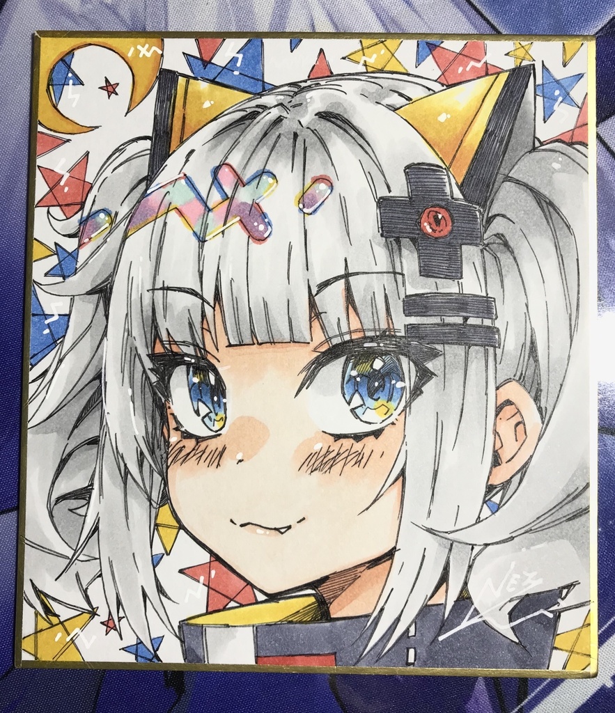 創作【Sugar☆star-ミニ色紙】手描きイラスト