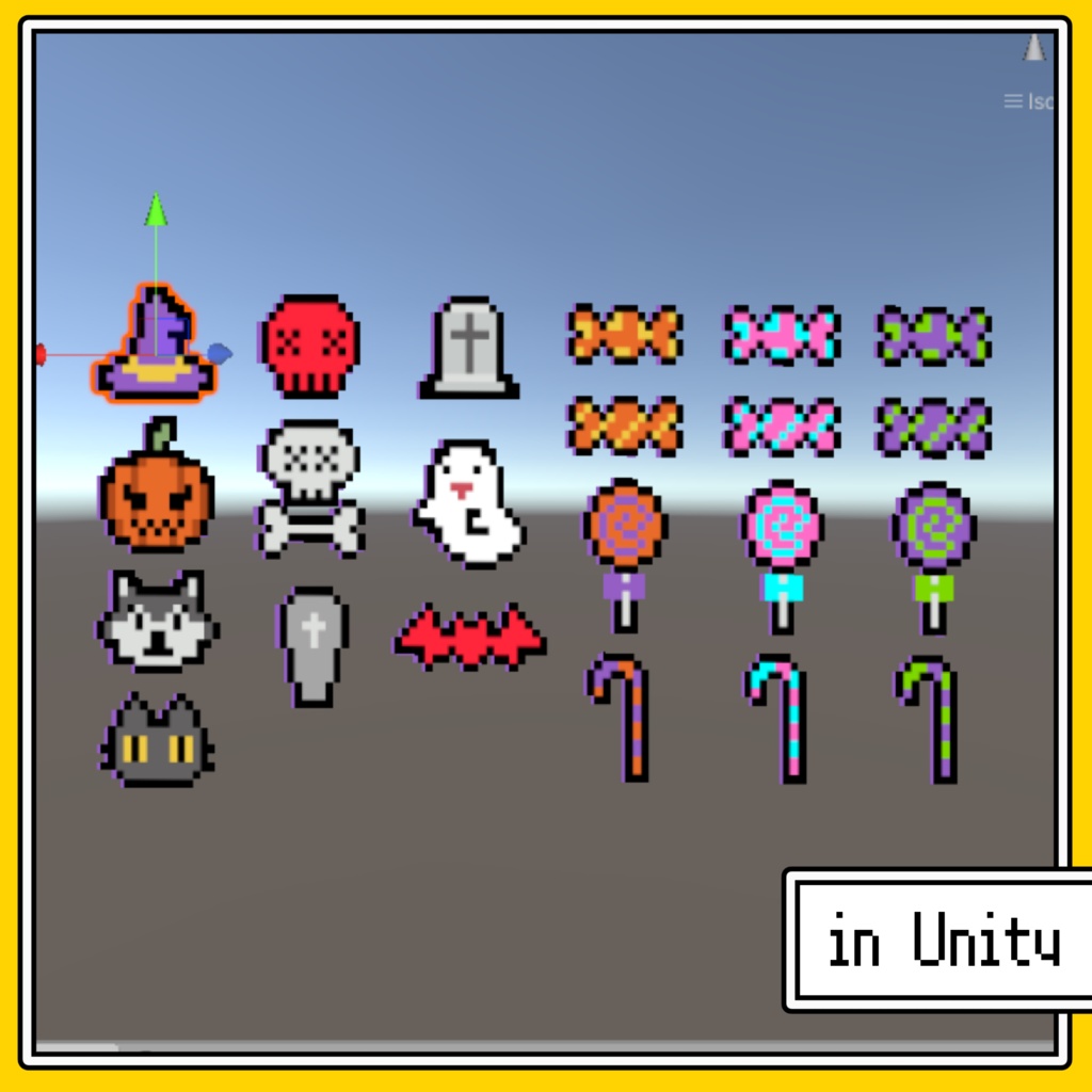 【VRChat向け】ハロウィンドットアクセ【アクセサリー】