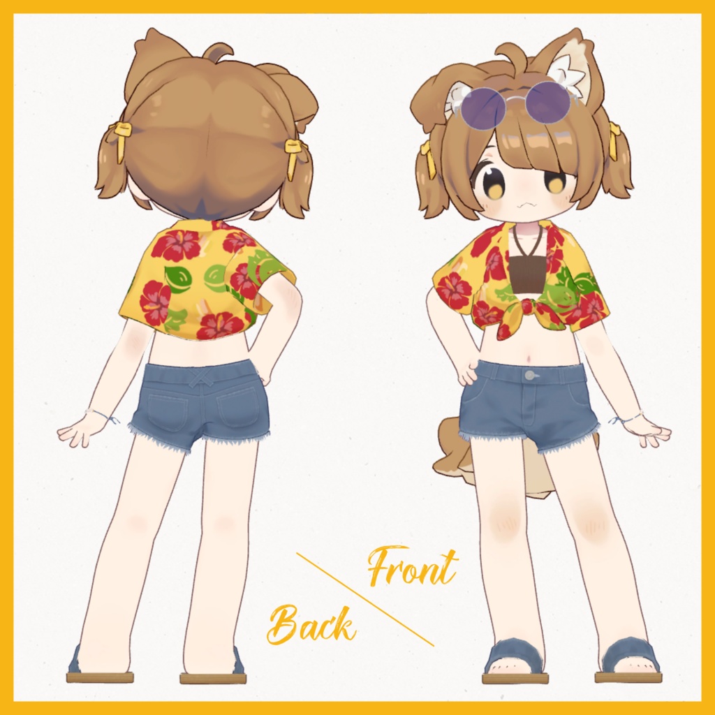 【VRC向け】まめひなアロハ【まめひなた専用】