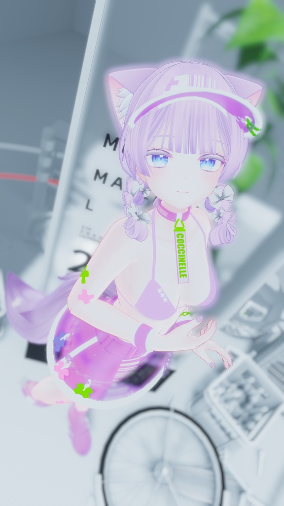 【VRC向け】SKELETONMIZUGI【萌対応】