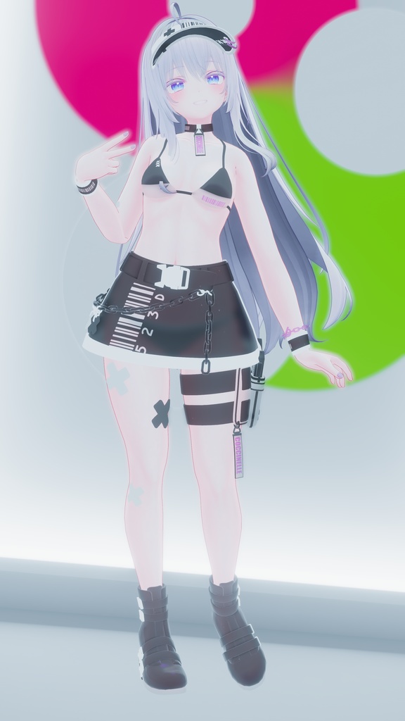 【VRC向け】SKELETONMIZUGI【萌対応】